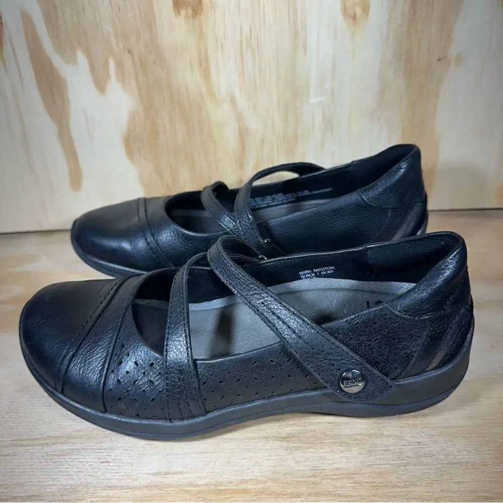 Earth Kara Newton Black Leather Mary Jane Shoes Women’s Size 6.5